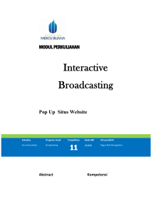 Modul Interactive Broadcasting [TM11].