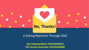 A Dating Rejection Through CMC – Ayu