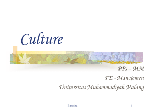 Culture - Directory UMM