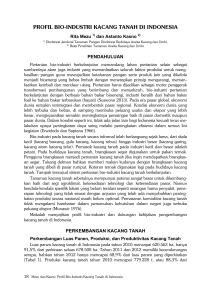 profil bio-industri kacang tanah di indonesia