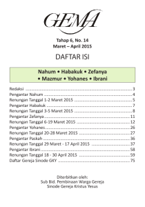 daftar isi - Gereja Kristus Yesus