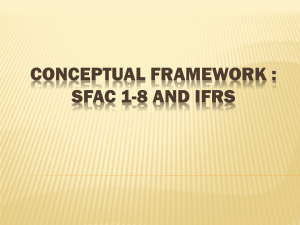 conceptual framework : sfac 1-8 and ifrs