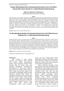 Gulbuddin Hikmatyar | Kualitas Mikrobiologi Udara di Ruang N