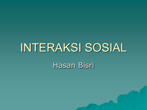 interaksi sosial - HASAN BISRI