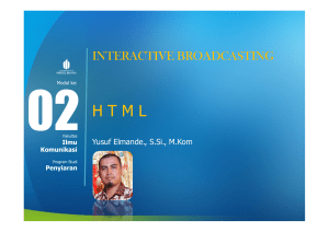 HTML - Universitas Mercu Buana