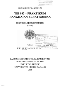 tei 082 - praktikum rangkaian elektronika