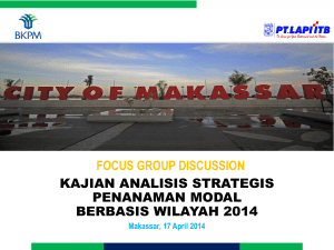 focus group discussion kajian analisis strategis penanaman modal