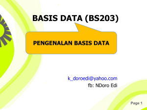 BASIS DATA