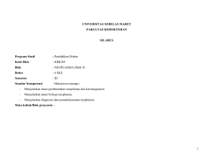 NEOPLASMA - Program Studi Kedokteran