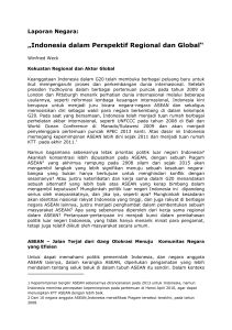„Indonesia dalam Perspektif Regional dan Global“