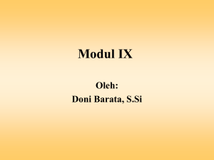 Modul X - Binus Repository