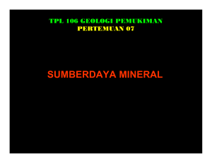 sumberdaya mineral - TPL106