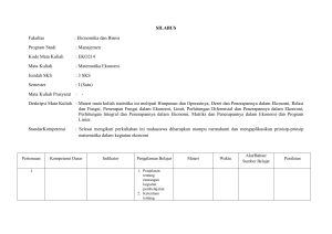 silabi-mat-eko - Program Studi Manajemen