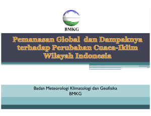 BMKG Badan Meteorologi Klimatologi dan Geofisika BMKG