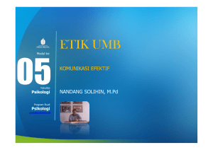 ETIK UMB - Universitas Mercu Buana