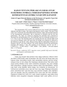 kajian tentang perlakuan jarak antar elektroda