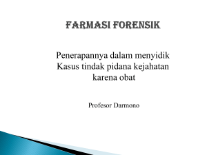 farmasi forensik - Profesor Darmono