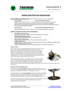 Technical Note No. 5 Aplikasi pada Pohon dan