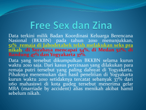 Free Sex dan Zina - Psikologi UHT 2012