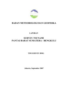 Laporan Survei Gempa dan Tsunami Bengkulu