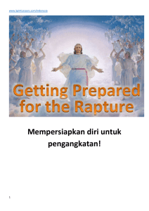 Getting Ready for the Rapture