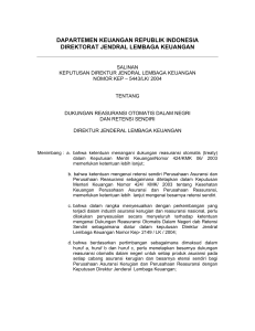 Keputusan Menteri Keuangan No 5443/LK/2004