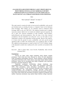 analisis pengaruh pertumbuhan asset