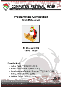 Programming Competition Final
