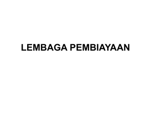 LEMBAGA PEMBIAYAAN