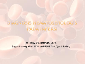 Diagnosis Hematoserologis Pada Infeksi