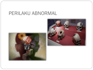 Kriteria abnormalitas (Nevid, dkk., 2005)