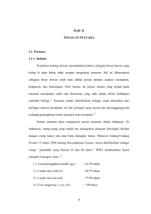 BAB II TINJAUAN PUSTAKA 2.1 Penuaan 2.1.1