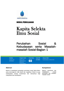 Modul Kapita Selekta Ilmu Sosial [TM3].