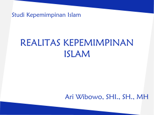 realitas kepemimpinan islam