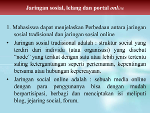 Jaringan Sosial, Lelang dan Portal Online