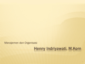 pengantar manajemen - Henny Indriyawati, S.Kom., M.Kom.