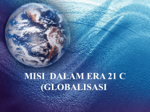 misi dalam era globalisasi