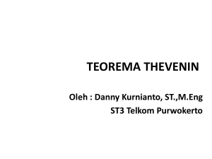 teorema thevenin - Danny Kurnianto