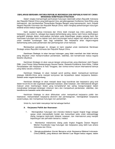 deklarasi bersama antara republik indonesia dan republik