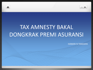 tax amnesty bakal dongkrak premi asuransi