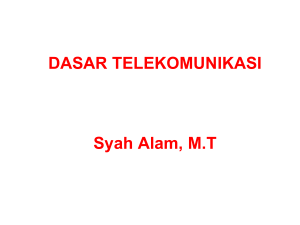 Jaringan Telekomunikasi - Data Dosen UTA45 JAKARTA