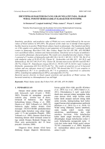 identifikasi bakteri batang gram negatif pada darah widal positif