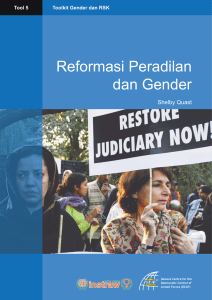 Justice Reform and Gender (Tool 4)