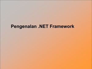 Introduction to .NET Framework - Bina Darma e