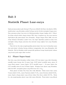 Bab 3 Statistik Planet Luar