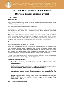 DETEKSI DINI KANKER LEHER RAHIM (Cervical Cancer Screening