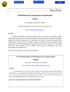 Patofisiologi dan Patogenesis Kardiomiopati Tinjauan Pustaka