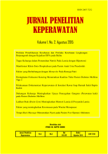 jurnal penelitian keperawatan - JURNAL STIKES RS Baptis Kediri