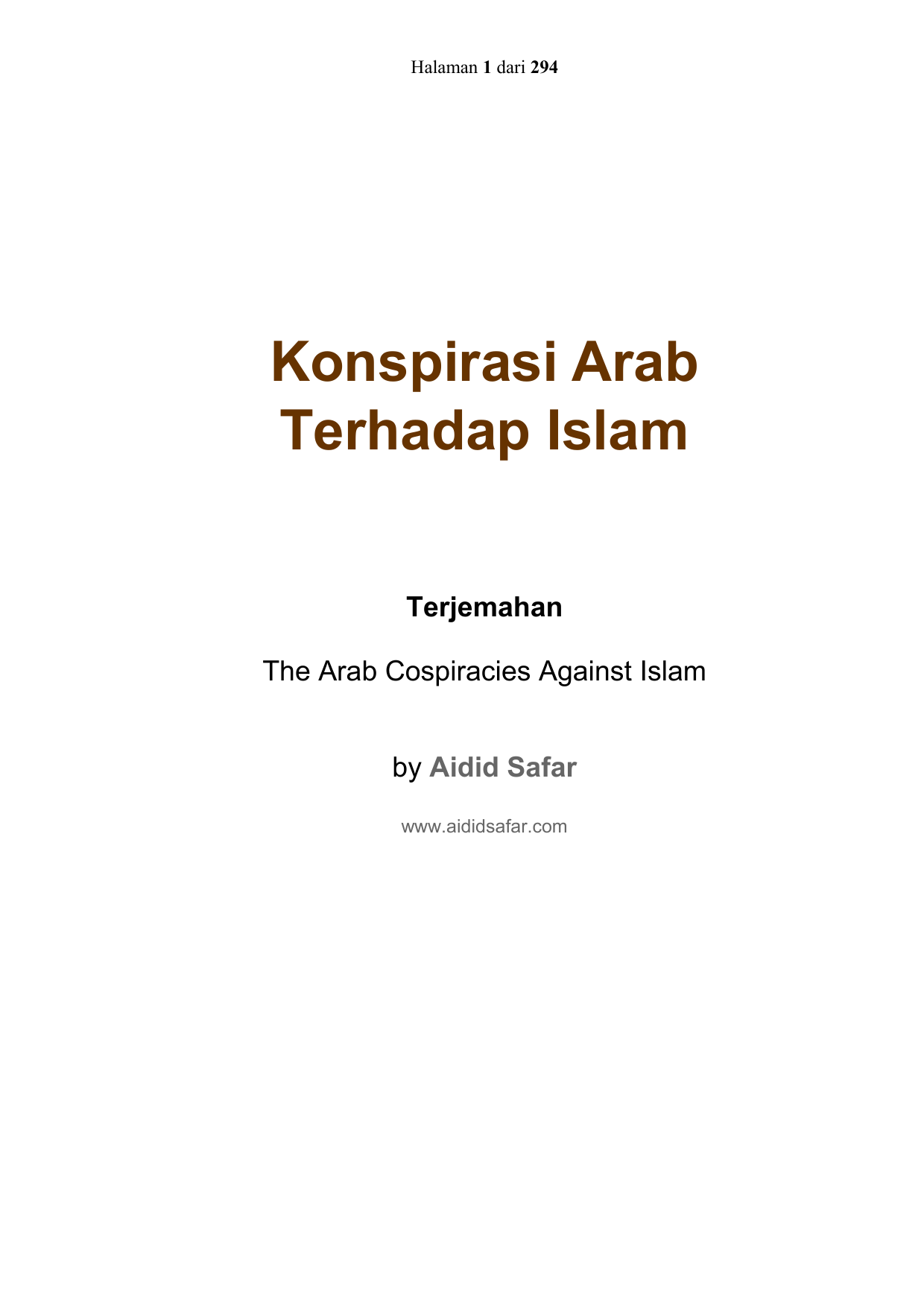 Konspirasi Arab