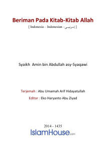 Beriman Pada Kitab